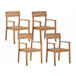 Beliani Conjunto de comedor FORNELLI Marron