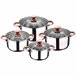 Bateria De Cocina 8 Piezas Apta Para Induccion Gris