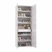 Armario multiusos 2 puertas efecto madera 72 Blanco