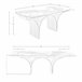 ANGEL CERDA Mesa comedor extensible 260x100 Blanco/ Madera