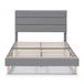 Estructura de Cama tapizada Aroma 135x190 Gris Claro