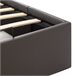Cama canapé hidráulica cuero sintético 90x200 Gris