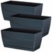 3x Jardinera de plastico Coubi Case P Grafito