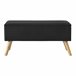 Banco Salford tapizado con almacenaje Salford 79x39 Negro