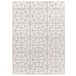 Alfombra geométrica con relieve FLORA - ATTICGO 80x150 Plateado