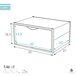 Pack 6 cajas zapatos plástico apilables y antivuelco Max Home Blanco