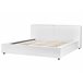 Beliani Cama con somier Bouclé LINARDS 230x242 Blanco