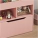 Estantería Infantil MDF, Nylon HOMCOM 60 Rosa