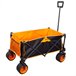 Aktive Carro playa c/ruedas grandes Negro/ Naranja