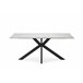 Mesa rectangular en cerámica blanca BIMBA Blanco/ Negro