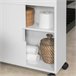 Carro Multiuso con Ruedas para Baño BZR02-W SoBuy Blanco