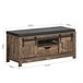 Banco Zapatero con Puerta corrediza de Granero FSR118-N SoBuy Madera