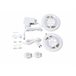 Beliani Cama LED Poliéster FITOU 170x214 Gris Claro