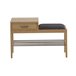 Banco zapatero de madera natural Madera