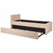 Beliani Cama con somier Bouclé MARMANDE 86x214 Beige