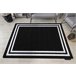 Alfombra HAMPTON cuadro 80x150 Negro