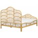 Beliani Cama Ratán DOMEYROT 147x207 Marron