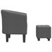 Sillón Con Diseño De Cubo Gris Oscuro