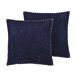 Beliani Cojín decorativo MELUR 45x45 Azul
