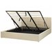 Beliani Cama con somier Poliéster DREUX 191x214 Beige