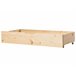 Beliani Conjunto de 2 cajones de cama Madera de pino CRONAT Madera Clara