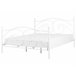 Beliani Cama Acero DINARD 187x208 Blanco