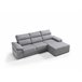 Chaise longue con arcón RUBIK Gris