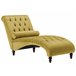 Beliani Chaise longue Terciopelo MURET Mostaza
