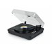 Tocadiscos Bluetooth con altavoces integrados Negro
