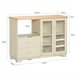 Aparador Cocina para microonda con 2 puertas SoBuy FSB81-MI 120 Beige
