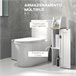 Armario de Baño MDF kleankin, hogar - baño 18 Blanco