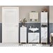 Mueble para Debajo del Lavabo con 2 Puertas Estante BZR92-W SoBuy Blanco