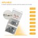 Armario Modular PP HOMCOM, hogar - muebles de recibidor 28 Blanco