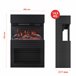 KAMINIO Eléctrica Chimenea HENRI - Estufa de Chimenea Eléctrica Negro