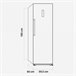 Congelador vertical Universal Blue Viedma No Frost F L Inox