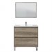 Mueble baño Devin 2 cajones espejo, sin lavabo, Nordik Madera