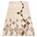 Alfombra MEFE moderna B400 Cubo Geométrico 3D Structural 120x170 Crema