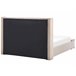 Beliani Cama con somier Terciopelo NOYERS 190x247 Beige