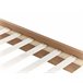 Beliani Cama con somier Poliéster MILLAY 156x211 Blanco/ Beige