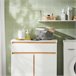 Armario De Baño Con Cesto Para Ropa Sucia BZR79-W SoBuy Blanco