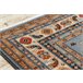 Alfombra KESHAN franjas Marco oriental 7683/53544 250x340 Azul