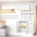 Alacena de Cocina Melamina de Madera HOMCOM, hogar - cocina 100 Blanco