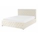 Beliani Cama con somier Terciopelo AMIENS 151x217 Beige