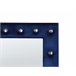 Beliani Espejo de pie ANSOUIS 50x33 Azul Marino