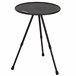 Aktive mesa plegable de camping redonda ligera y compacta Negro