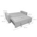 Sofá Cama de 2 Plazas modelo Vienna con Reposabrazos Gris