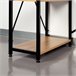 Max Home Escritorio con estantería madera y acero 120x64 Negro/ Madera