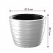 Maceta Baja Con Deposito 22L Maze Gris