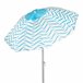 Aktive sombrilla de playa antiviento 8 varillas olas playa 200x200 Blanco/ Azul