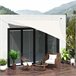 Toldo Vela Triangular Poliéster Outsunny 500x500 Beige